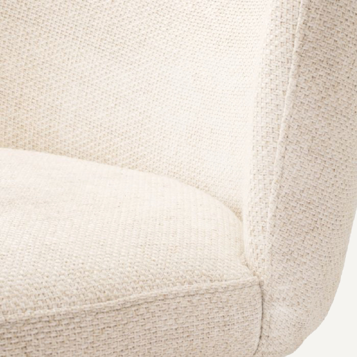 Chaise de salle à manger en tissu blanc écru | Eichholtz Halard | REMO-HOME, mobilier et décoration d'intérieur