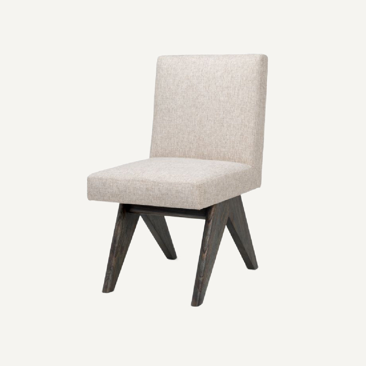 Chaise de salle à manger en tissu blanc écru | Eichholtz Erudit | REMO-HOME, mobilier et décoration d'intérieur