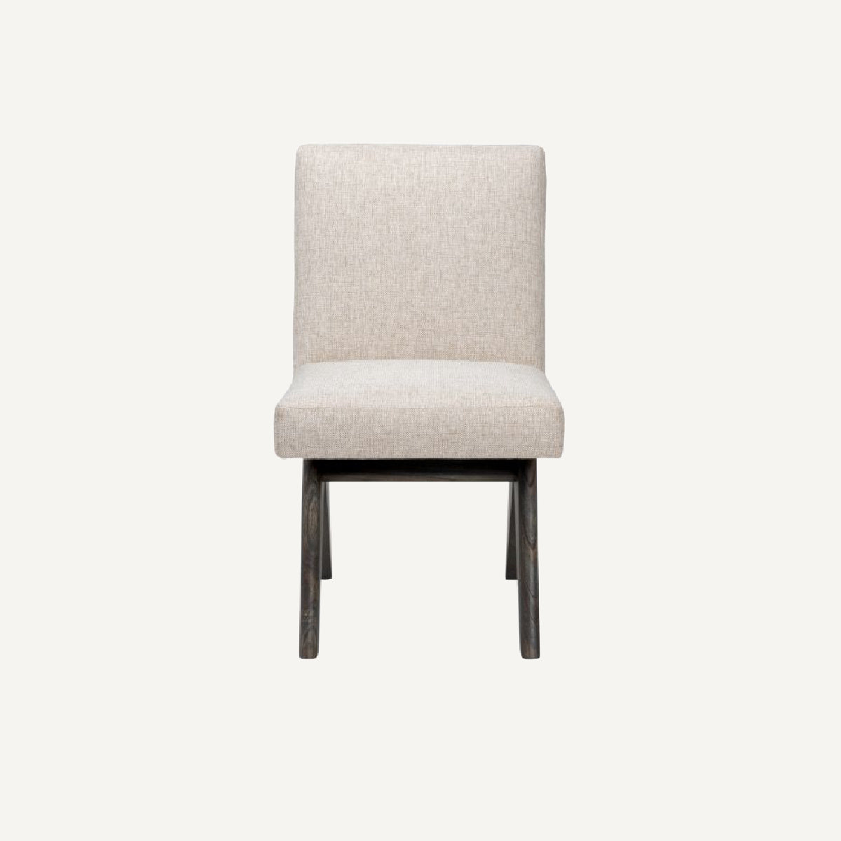 Chaise de salle à manger en tissu blanc écru | Eichholtz Erudit | REMO-HOME, mobilier et décoration d'intérieur