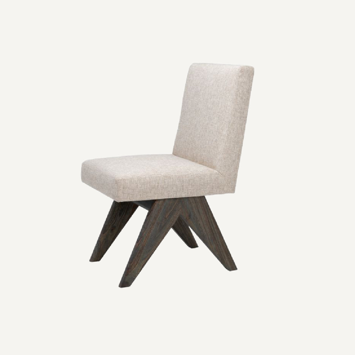 Chaise de salle à manger en tissu blanc écru | Eichholtz Erudit | REMO-HOME, mobilier et décoration d'intérieur