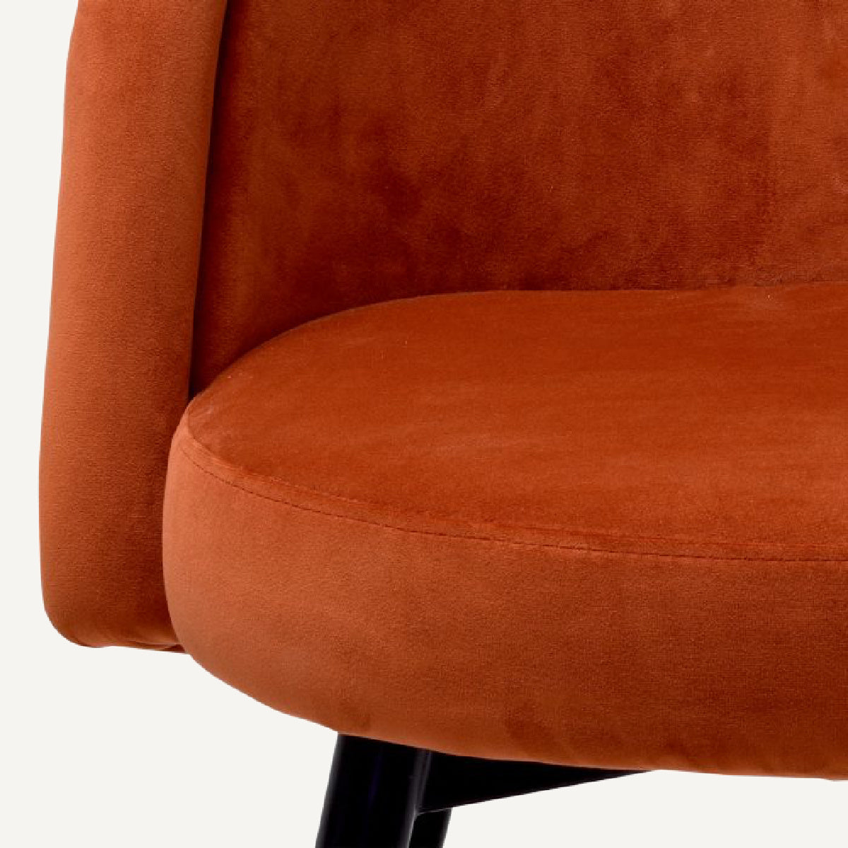 Chaise de salle à manger en velours orange (lot de 2) | Eichholtz Chloé | REMO-HOME, mobilier et décoration d'intérieur