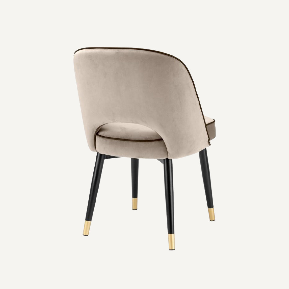 Chaise de salle à manger en velours greige (lot de 2) | Eichholtz Cliff | REMO-HOME, mobilier et décoration d'intérieur