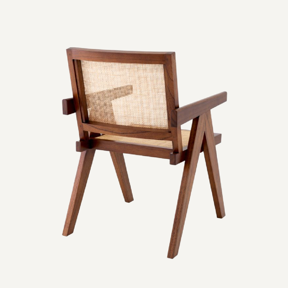 Chaise de salle à manger marron en rotin | Eichholtz Aristide | REMO-HOME, mobilier et décoration d'intérieur