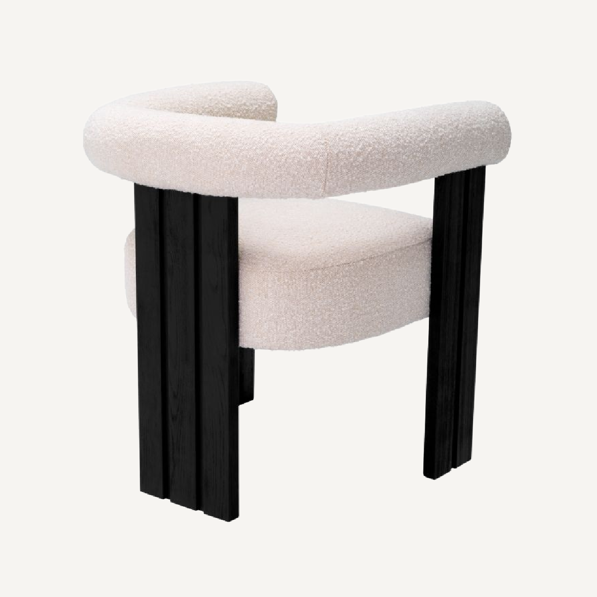 Chaise de salle à manger bouclé crème | Eichholtz Percy | REMO-HOME, mobilier et décoration d'intérieur
