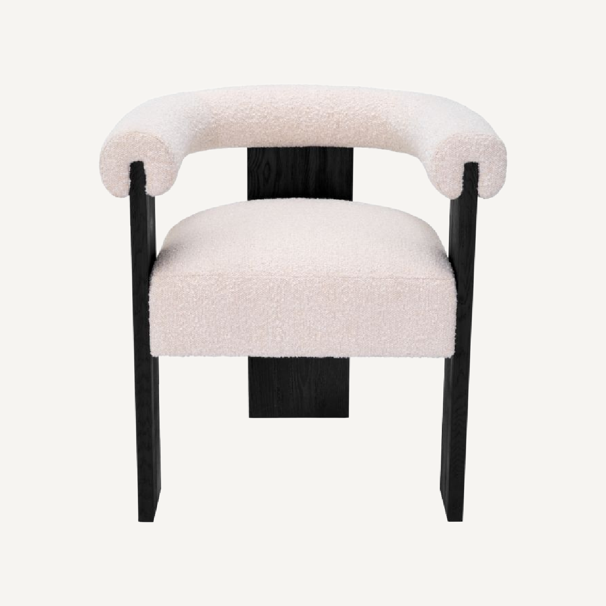 Chaise de salle à manger bouclé crème | Eichholtz Percy | REMO-HOME, mobilier et décoration d'intérieur