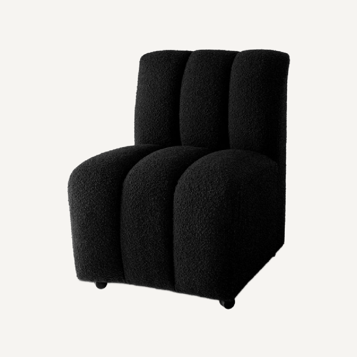 Chaise de salle à manger bouclé noir | Eichholtz Kelly | REMO-HOME, mobilier et décoration d'intérieur