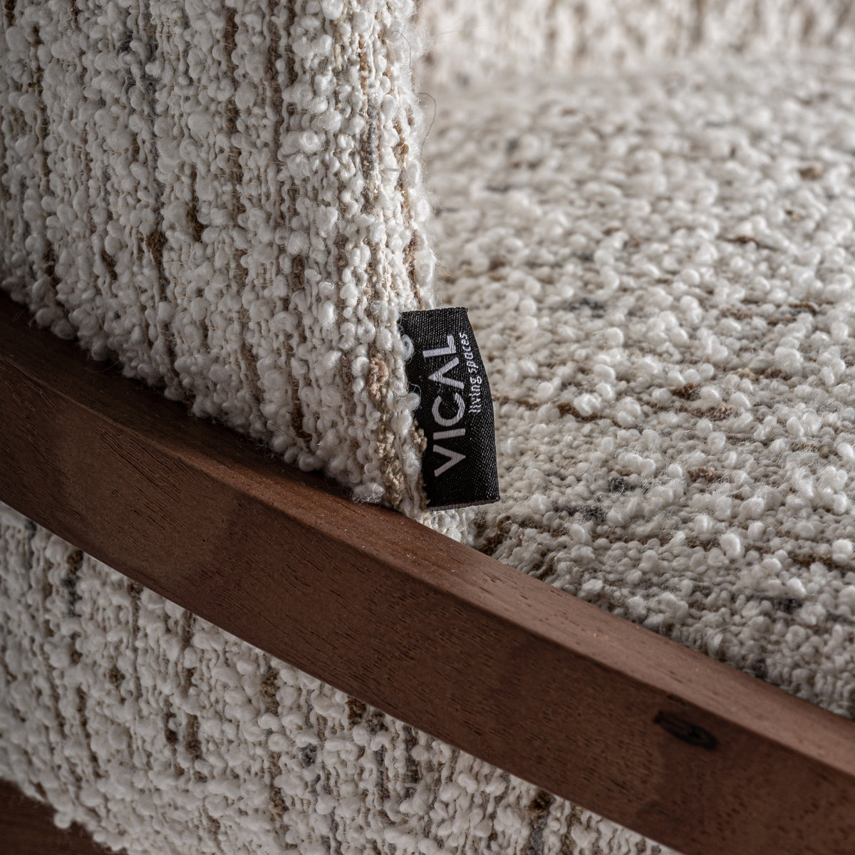 Chaise de salle à manger bouclé crème | VICAL Erbach | REMO, mobilier et décoration d'intérieur