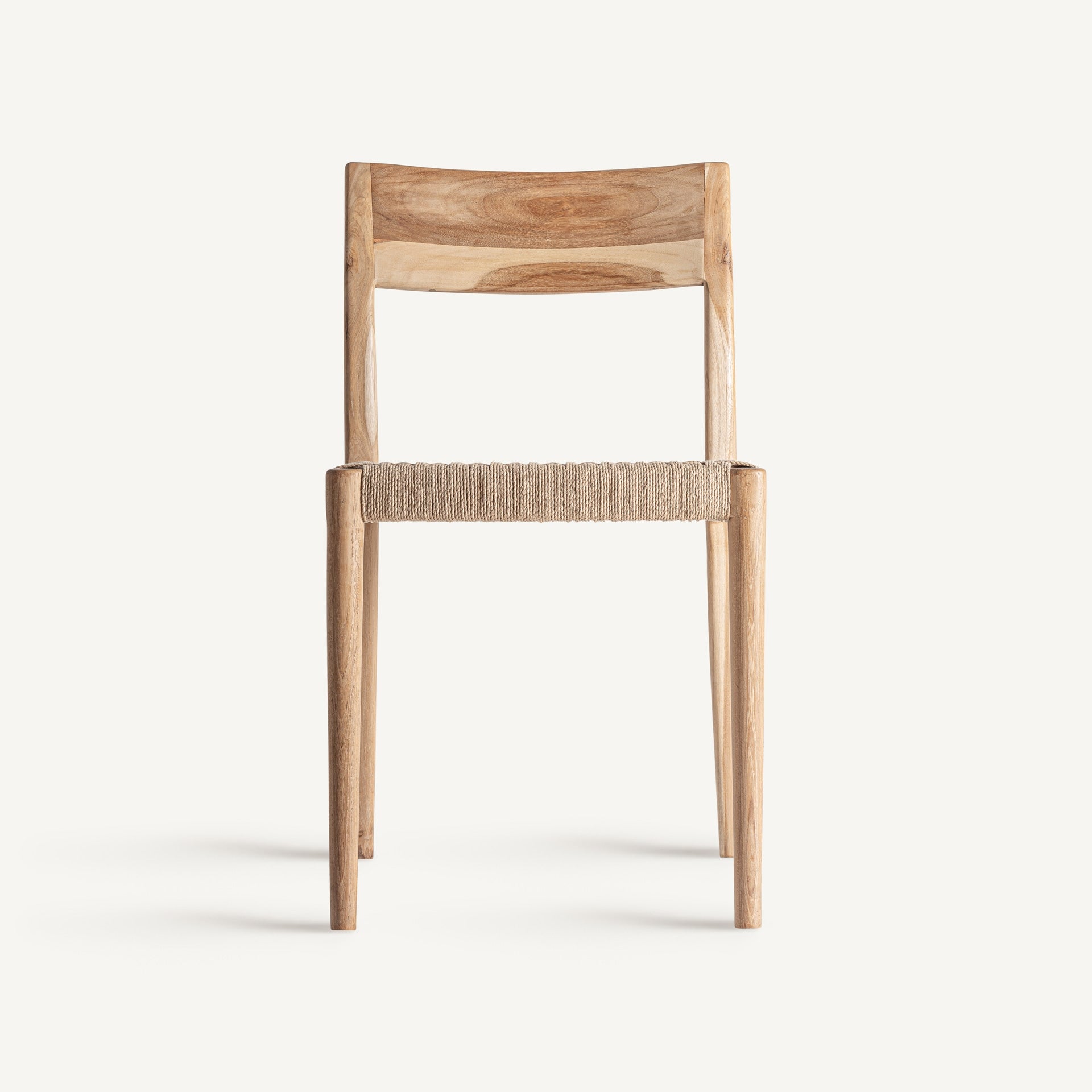 Chaise de salle à manger en teck marron | VICAL Caen | REMO-HOME, mobilier design et décoration d'intérieur