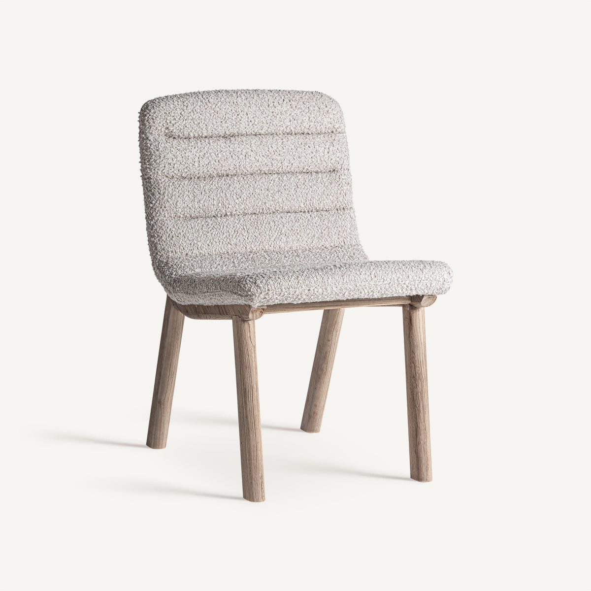 Chaise de salle à manger en tissu beige | VICAL Jacquard | REMO-HOME, mobilier design et décoration d'intérieur