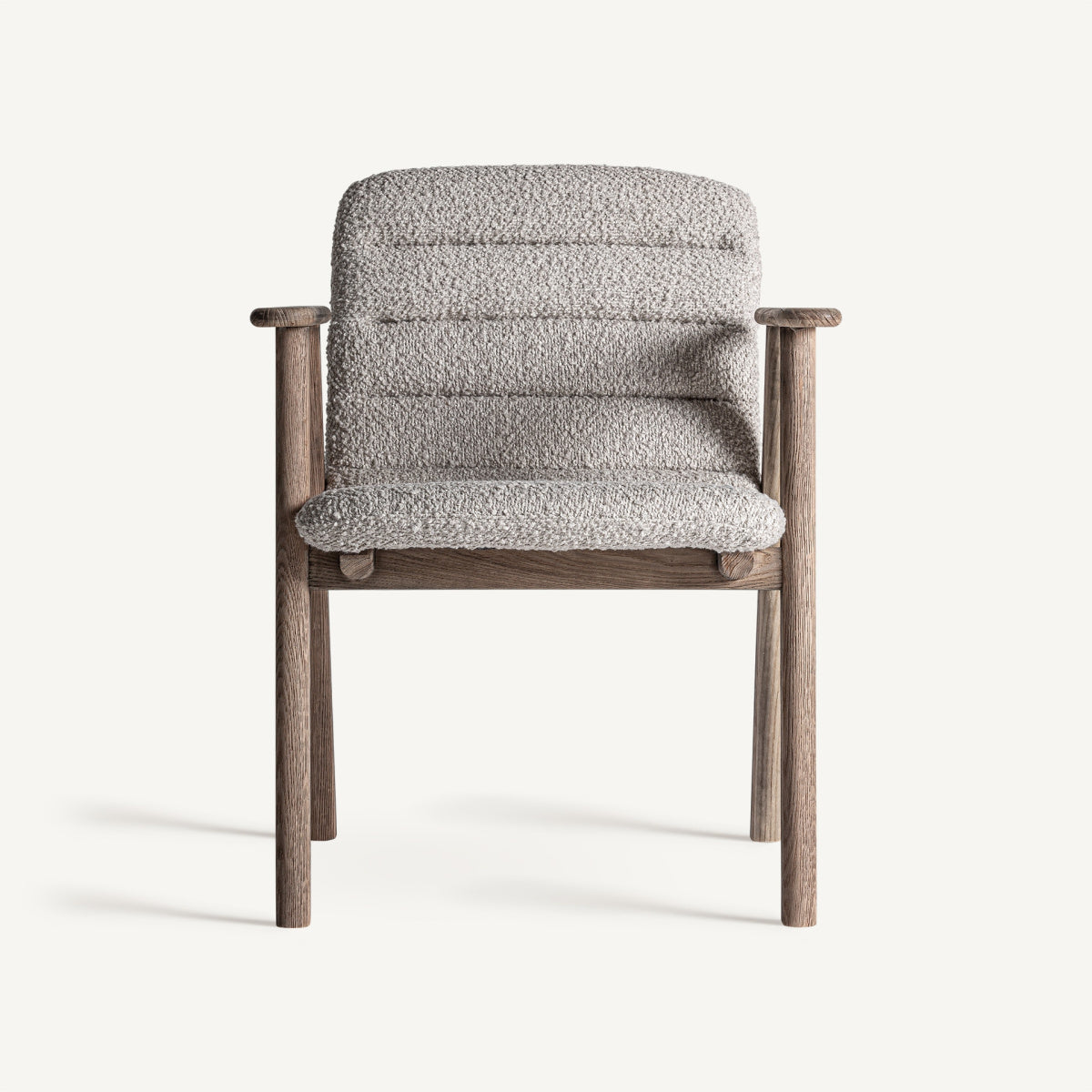 Chaise de salle à manger en tissu beige | VICAL Jacquard 2 | REMO-HOME, mobilier design et décoration d'intérieur