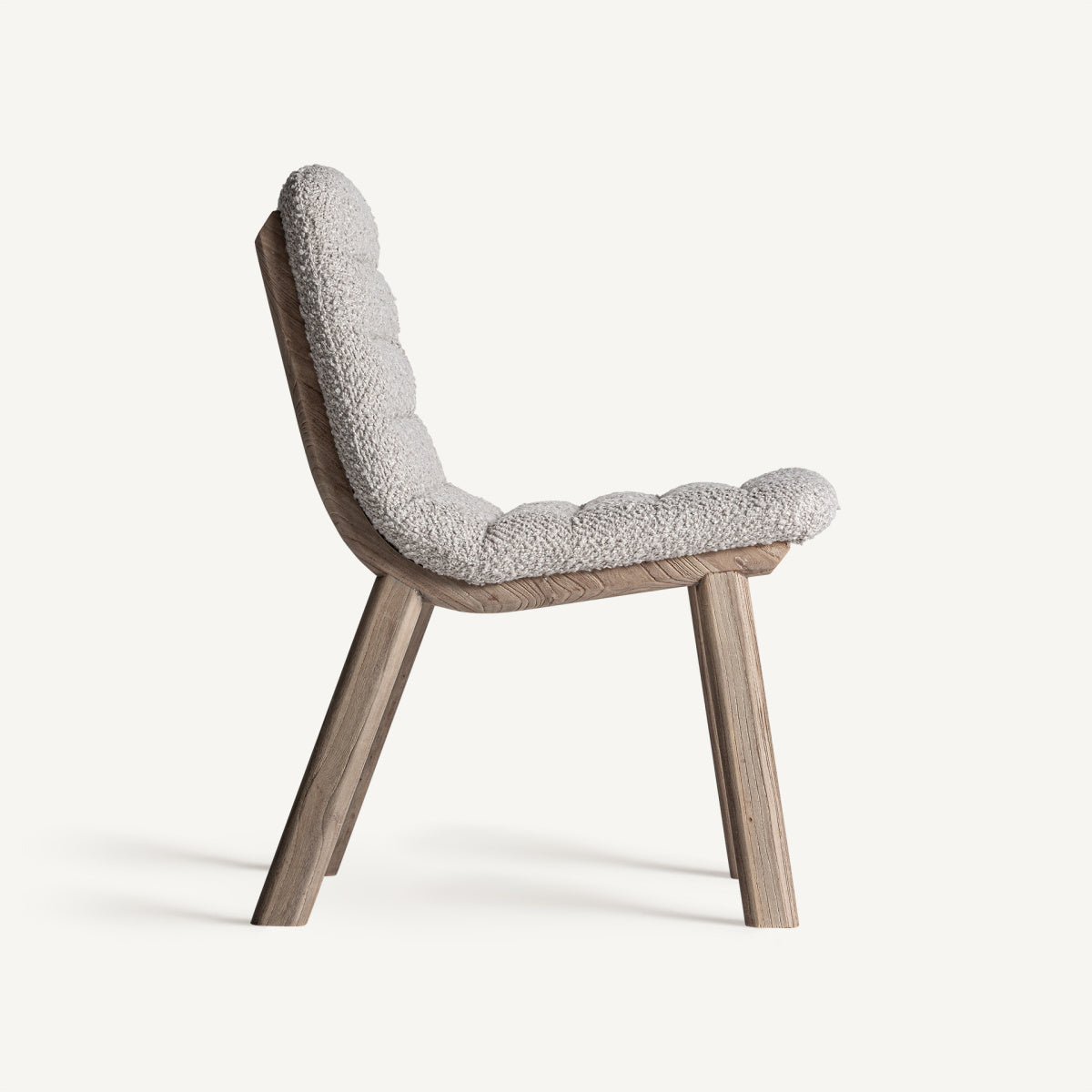 Chaise de salle à manger en tissu beige | VICAL Jacquard | REMO-HOME, mobilier design et décoration d'intérieur