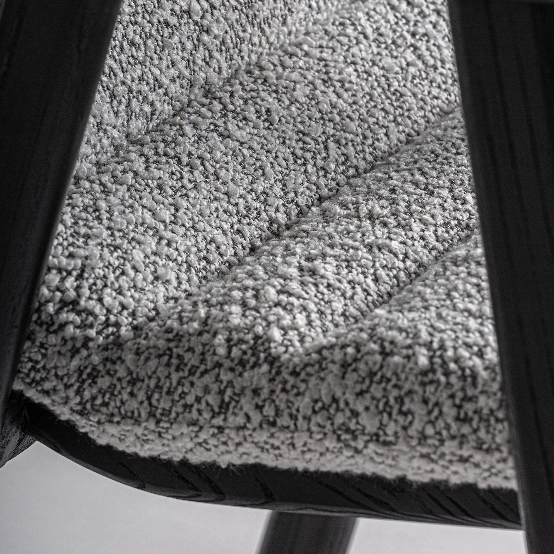 Chaise de salle à manger en tissu gris | VICAL Jacquard 2 | REMO-HOME, mobilier design et décoration d'intérieur