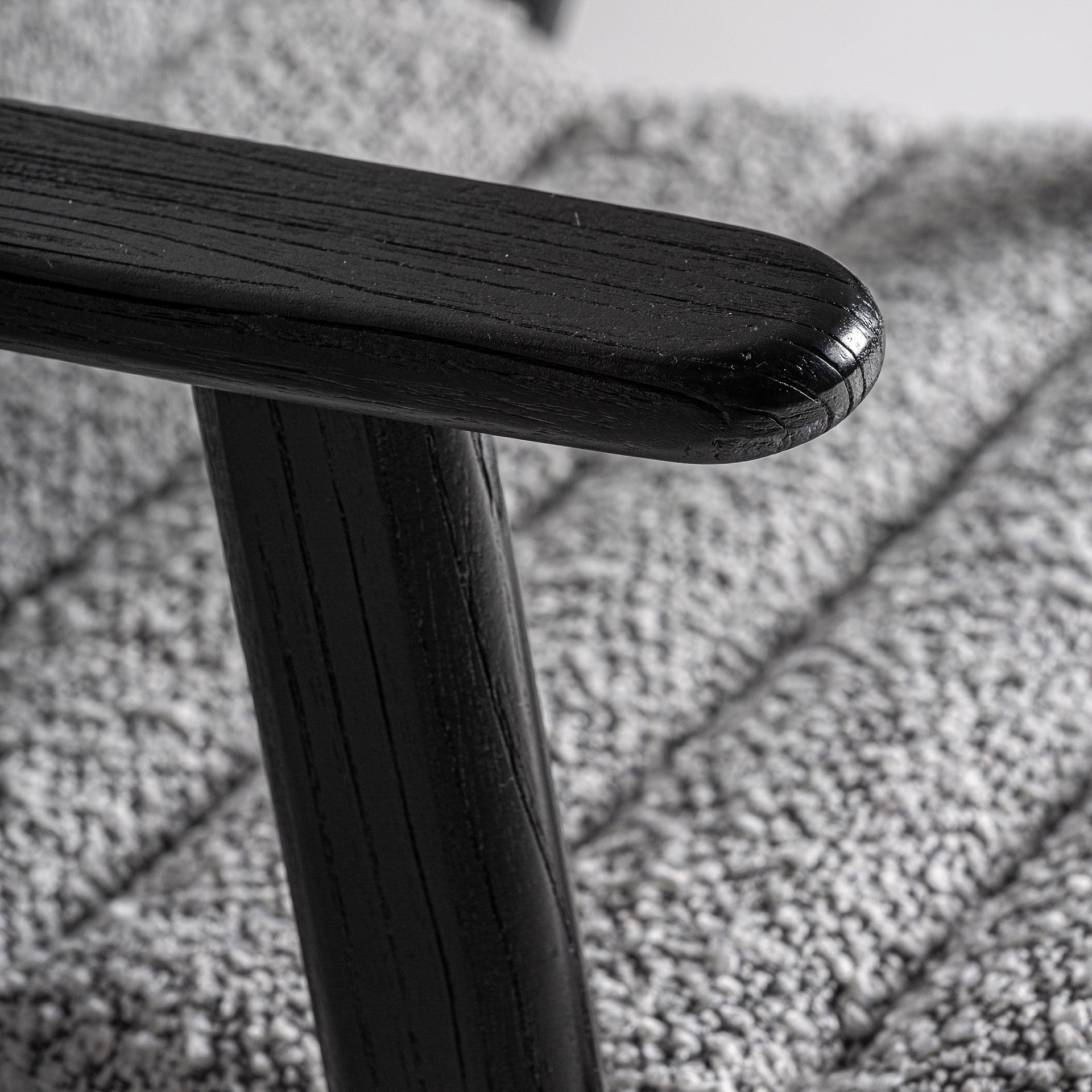 Chaise de salle à manger en tissu gris | VICAL Jacquard 2 | REMO-HOME, mobilier design et décoration d'intérieur