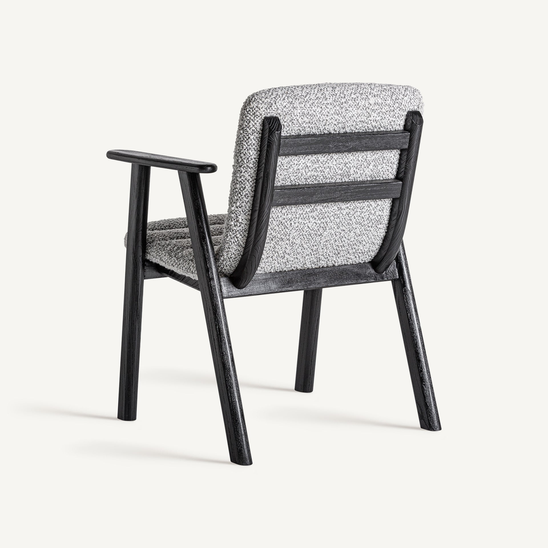 Chaise de salle à manger en tissu gris | VICAL Jacquard 2 | REMO-HOME, mobilier design et décoration d'intérieur