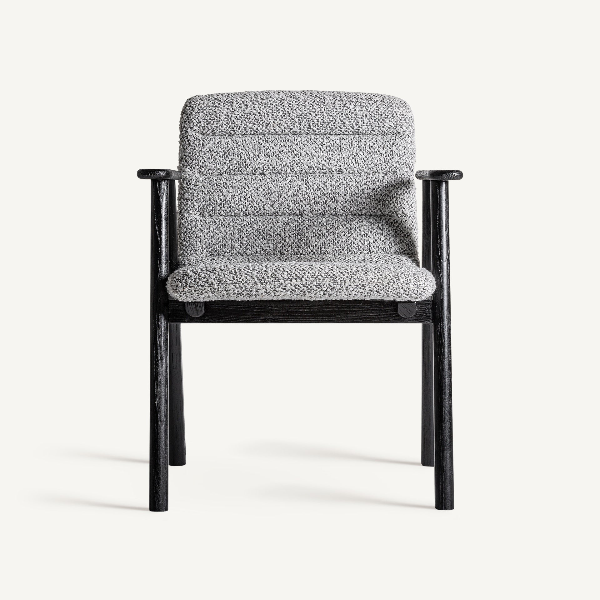 Chaise de salle à manger en tissu gris | VICAL Jacquard 2 | REMO-HOME, mobilier design et décoration d'intérieur