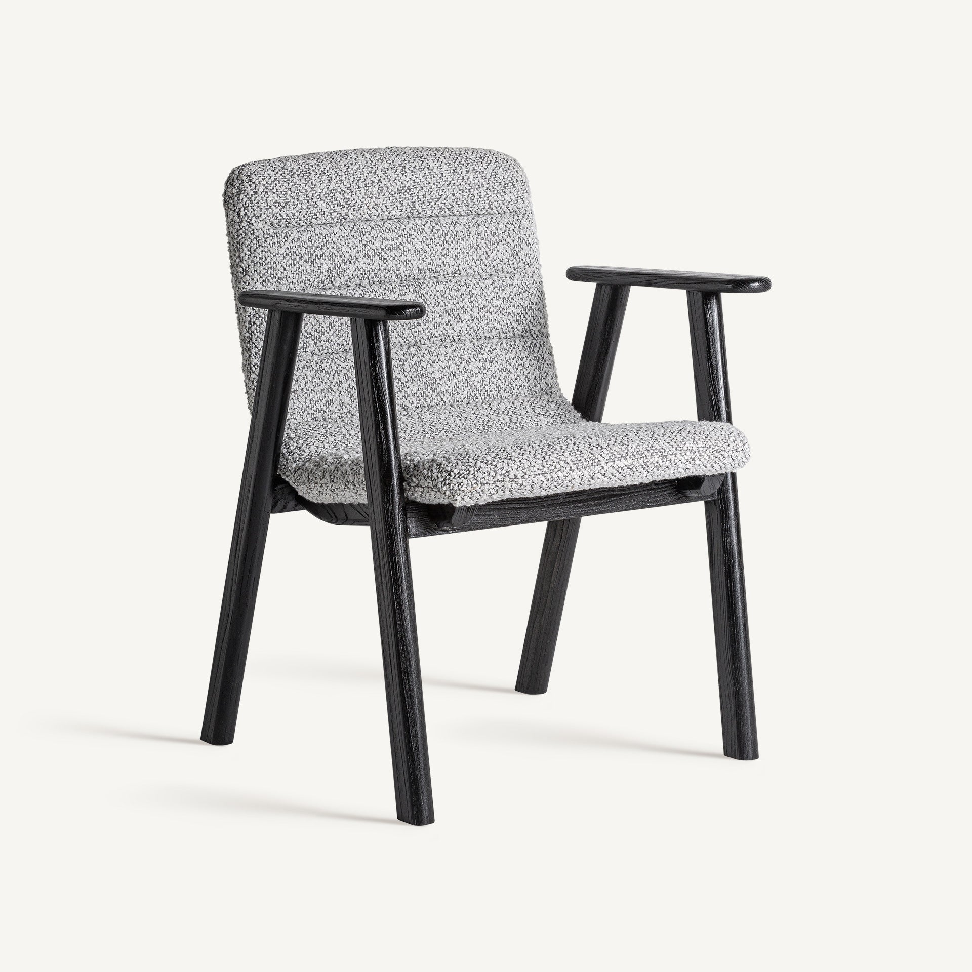 Chaise de salle à manger en tissu gris | VICAL Jacquard 2 | REMO-HOME, mobilier design et décoration d'intérieur