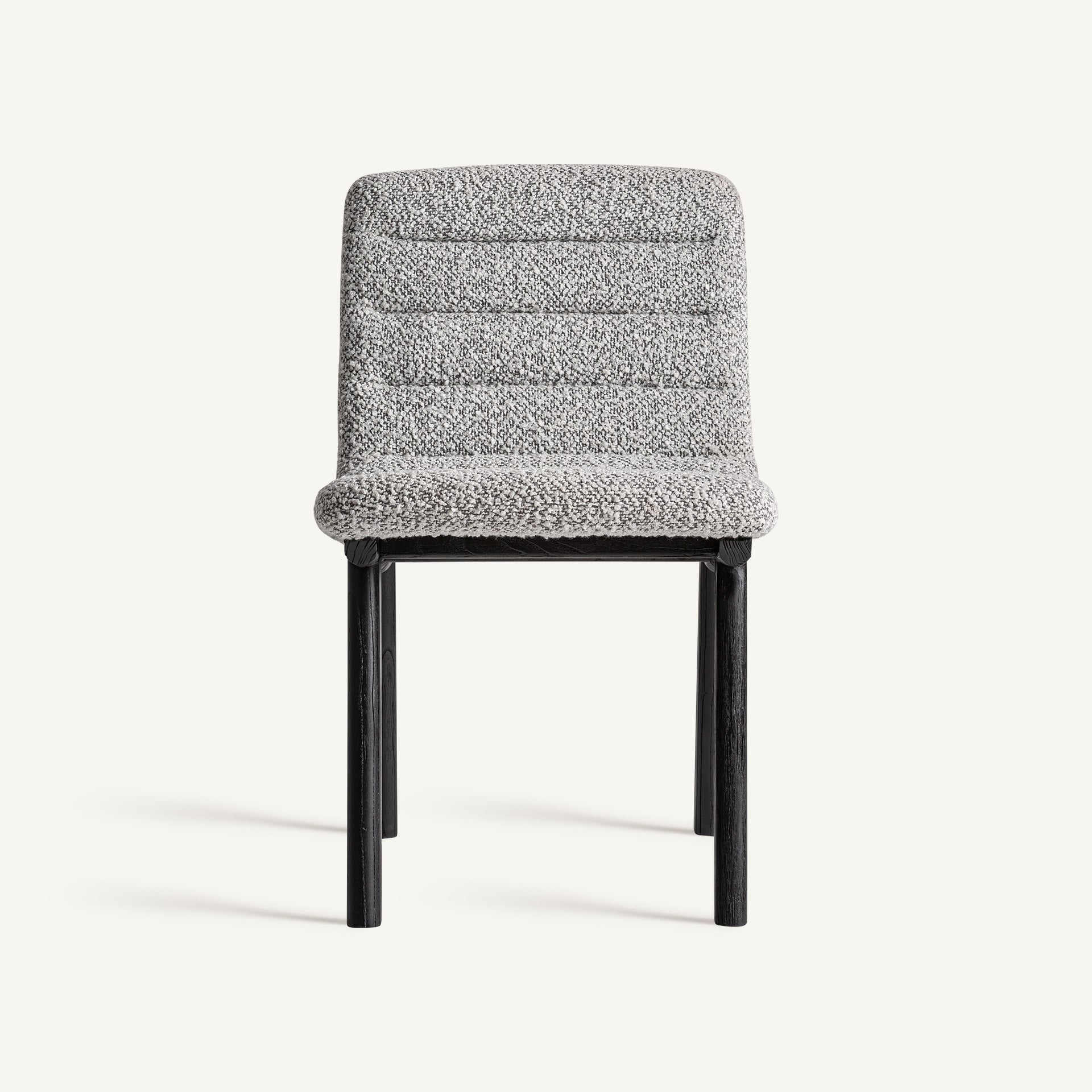 Chaise de salle à manger en tissu gris | VICAL Jacquard | REMO-HOME, mobilier design et décoration d'intérieur