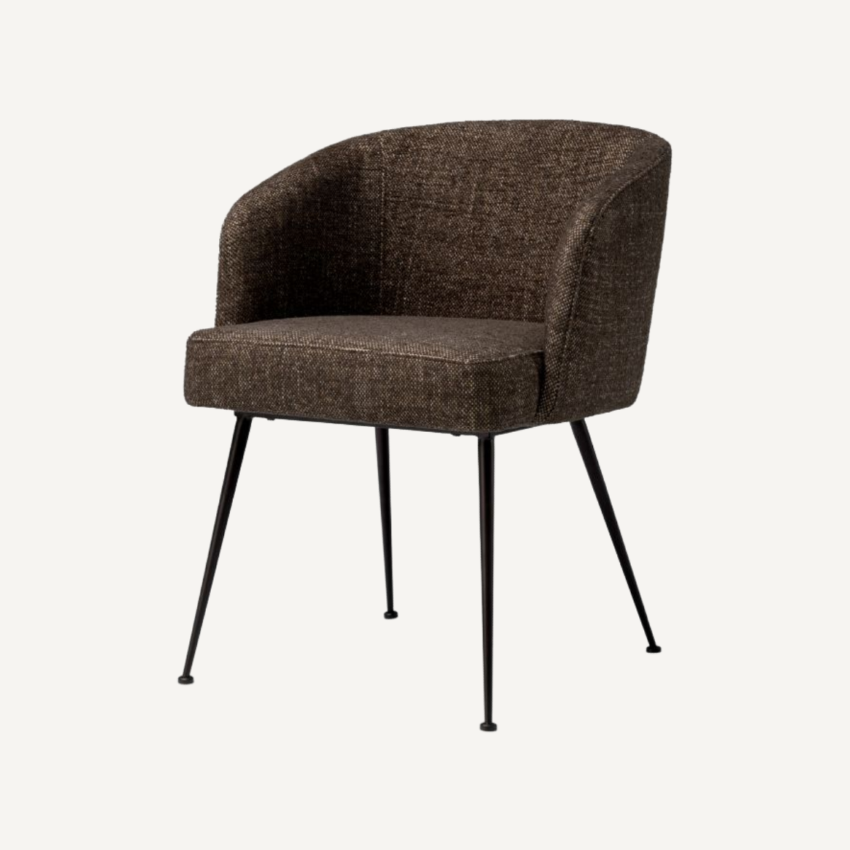 Chaise de salle à manger en tissu marron | Eichholtz Aiden | REMO-HOME, mobilier et décoration d'intérieur