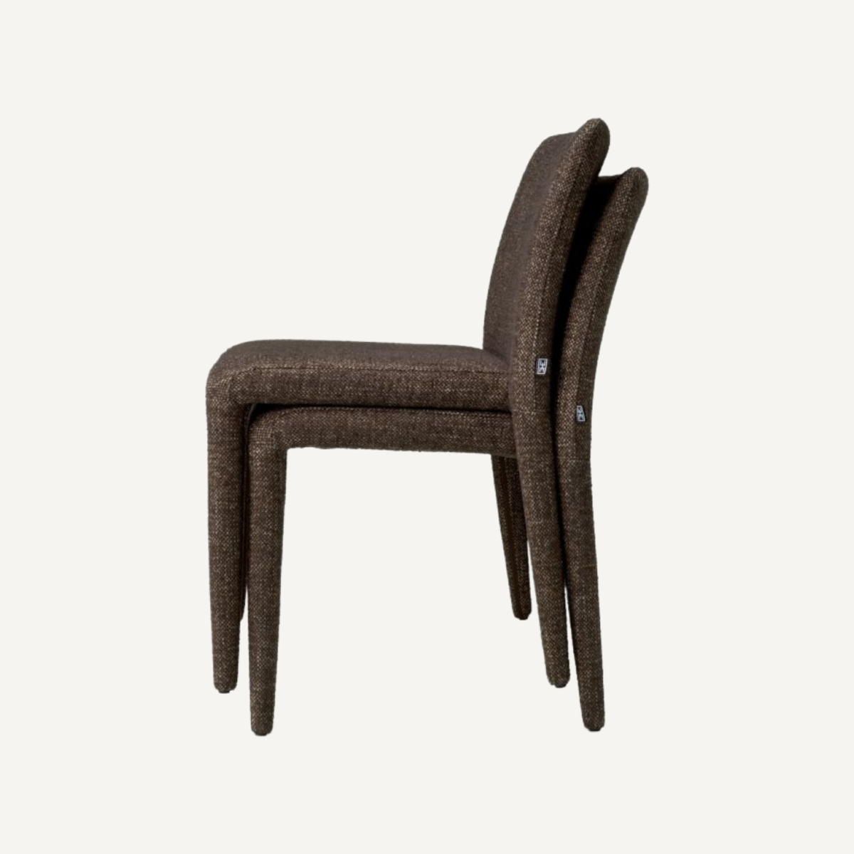 Chaise de salle à manger en tissu marron (lot de 2) | Eichholtz Leiza | REMO-HOME, mobilier et décoration d'intérieur