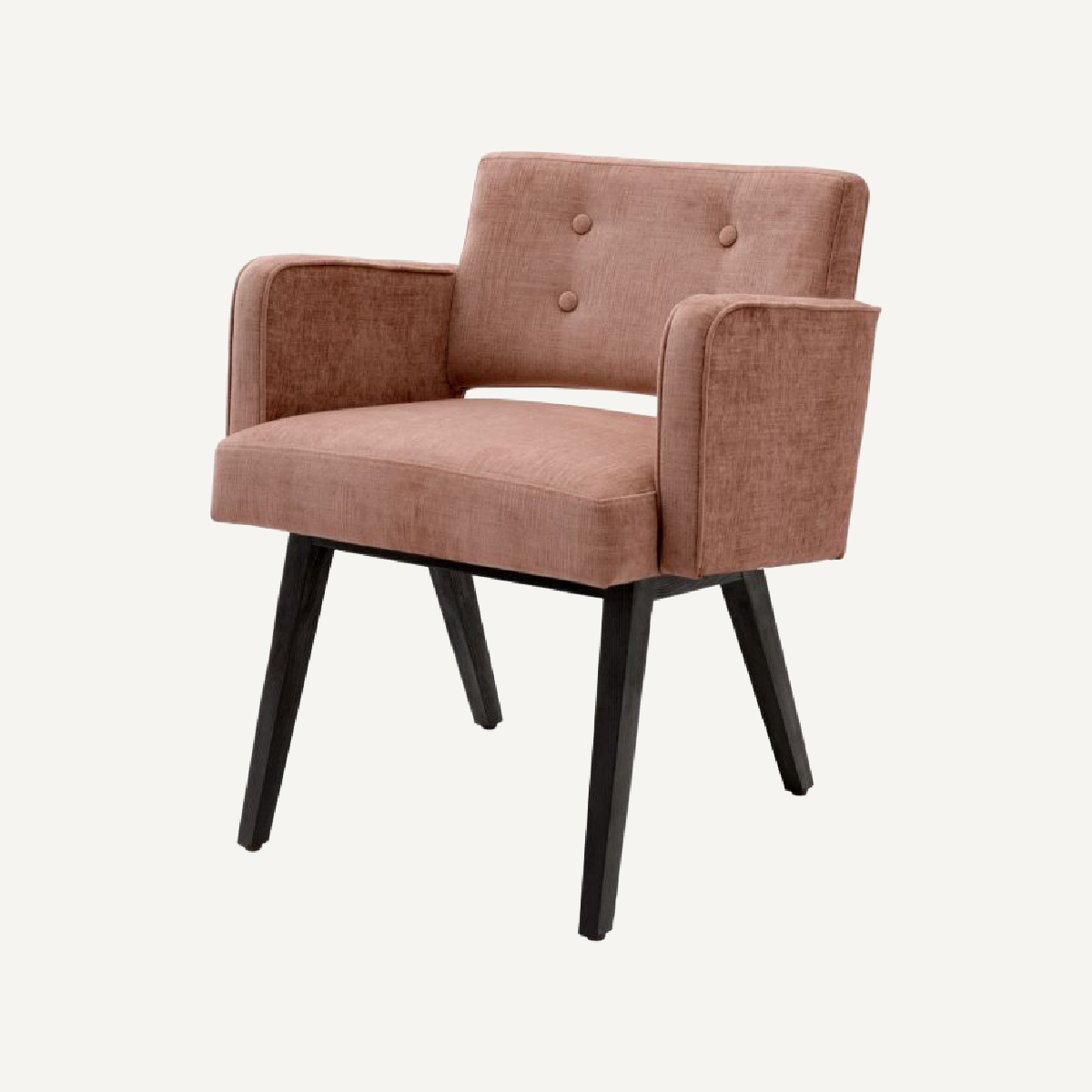 Chaise de salle à manger en tissu rose | Eichholtz Locarno | REMO-HOME, mobilier et décoration d'intérieur