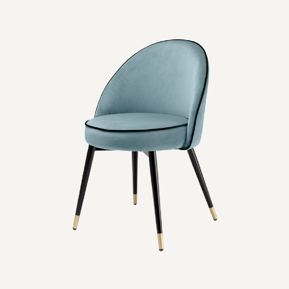 Chaise de salle à manger en velours bleu (lot de 2) | Eichholtz Cooper | REMO-HOME, mobilier et décoration d'intérieur