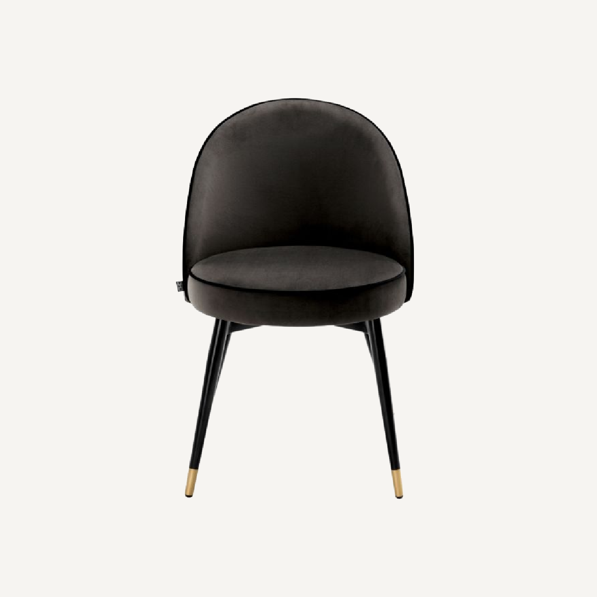 Chaise de salle à manger en velours gris foncé (lot de 2) | Eichholtz Cooper | REMO-HOME, mobilier et décoration d'intérieur