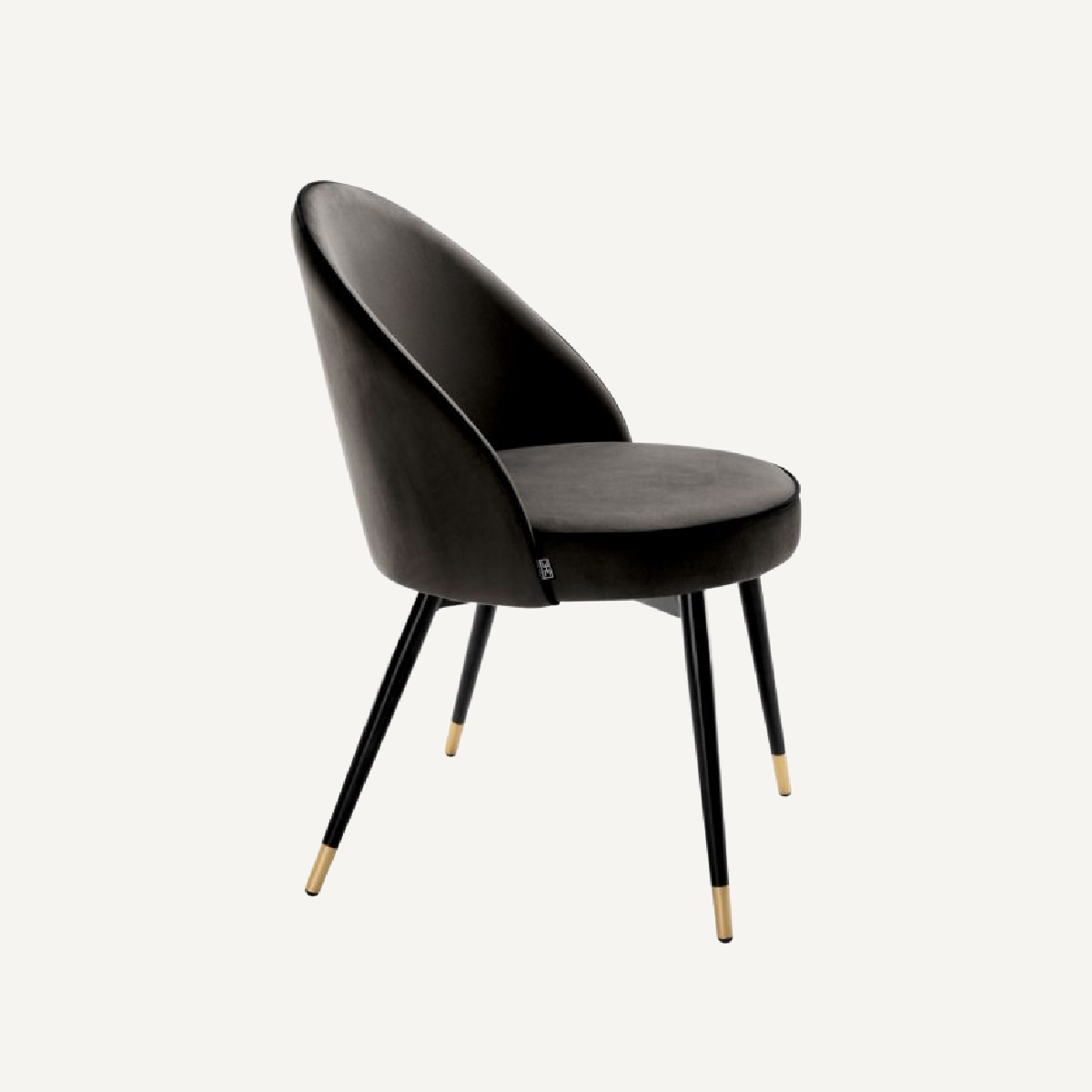 Chaise de salle à manger en velours gris foncé (lot de 2) | Eichholtz Cooper | REMO-HOME, mobilier et décoration d'intérieur