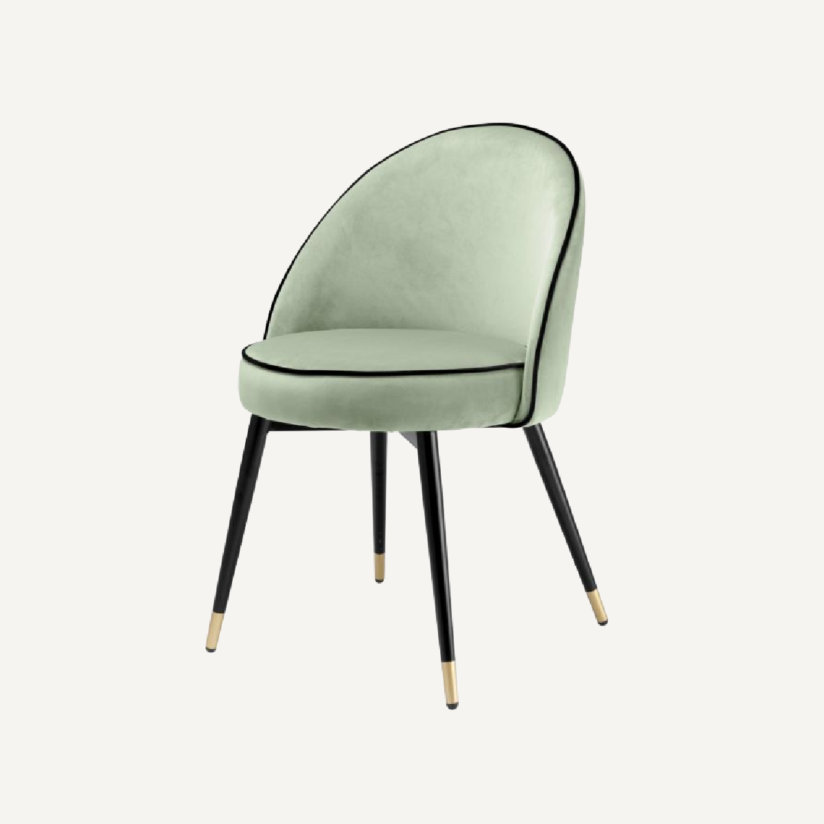 Chaise de salle à manger en velours vert (lot de 2) | Eichholtz Cooper | REMO-HOME, mobilier et décoration d'intérieur