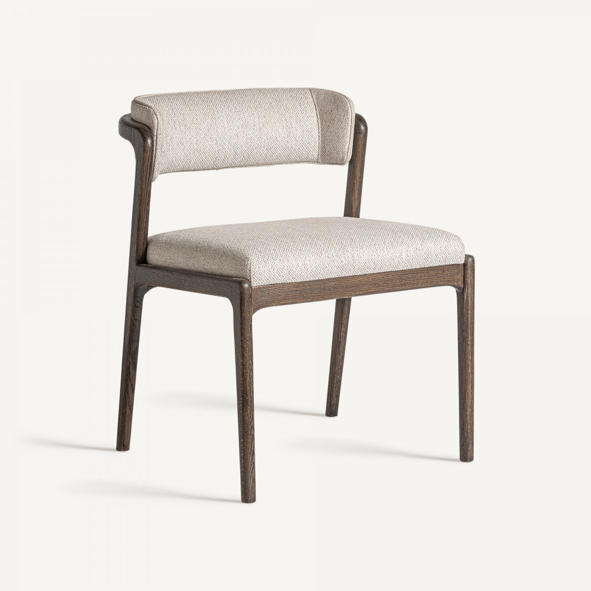 Chaise en bois de frêne et tissu beige | VICAL Jerzen | REMO-HOME, mobilier design et décoration d'intérieur