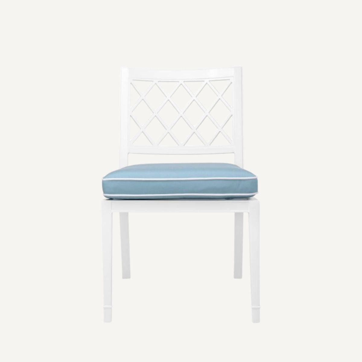Chaise extérieure blanche et bleu minéral | Eichholtz Paladium | REMO-HOME, mobilier et décoration d'intérieur