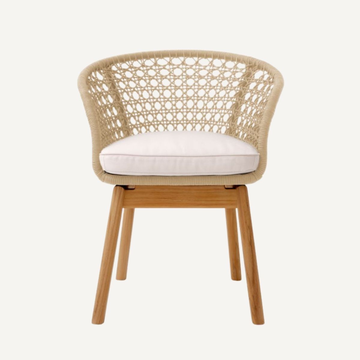 Chaise extérieure en cordage crème | Eichholtz Trinity | REMO-HOME, mobilier et décoration d'intérieur