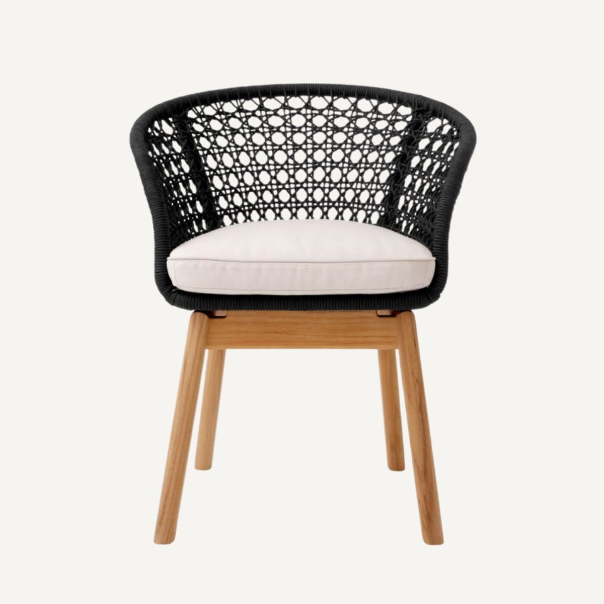 Chaise extérieure en cordage noir | Eichholtz Trinity | REMO-HOME, mobilier et décoration d'intérieur