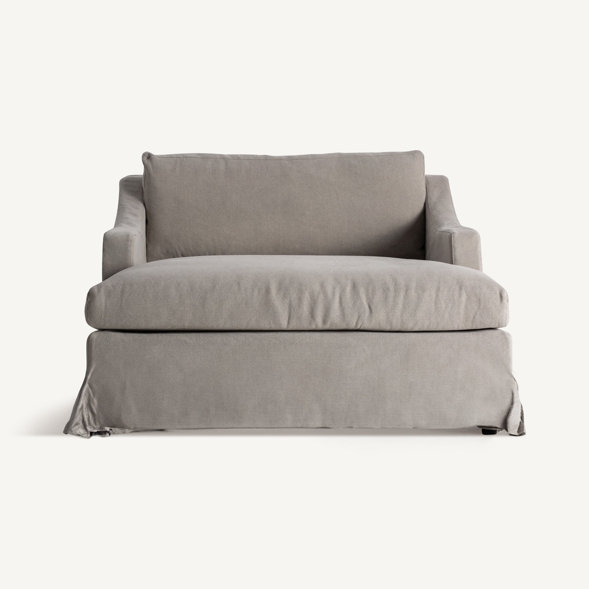 Chaise longue déhoussable lin coton gris | VICAL Arsac | REMO-HOME, mobilier design et décoration d'intérieur