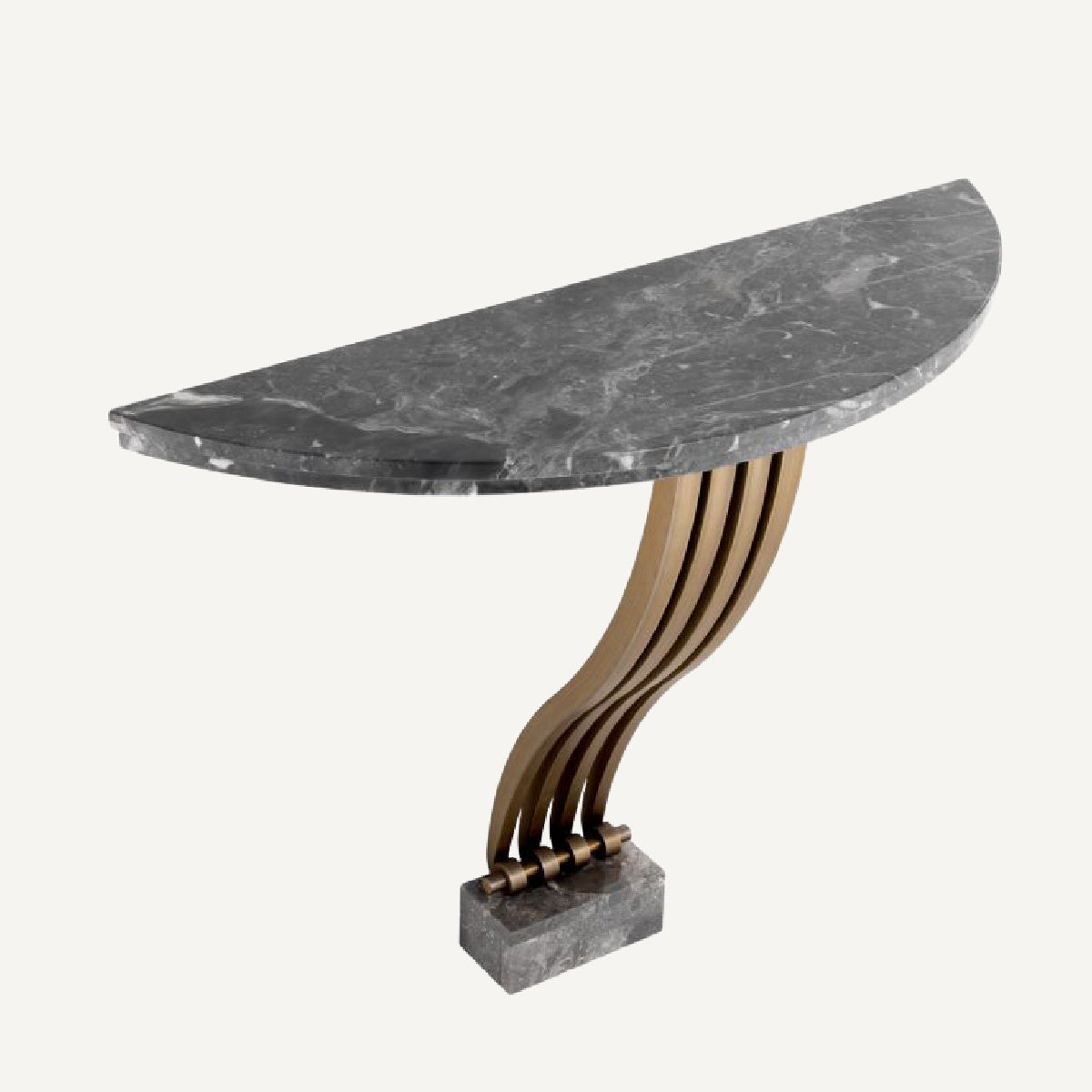 Console dorée en marbre gris | Eichholtz Renaissance | REMO-HOME, mobilier et décoration d'intérieur