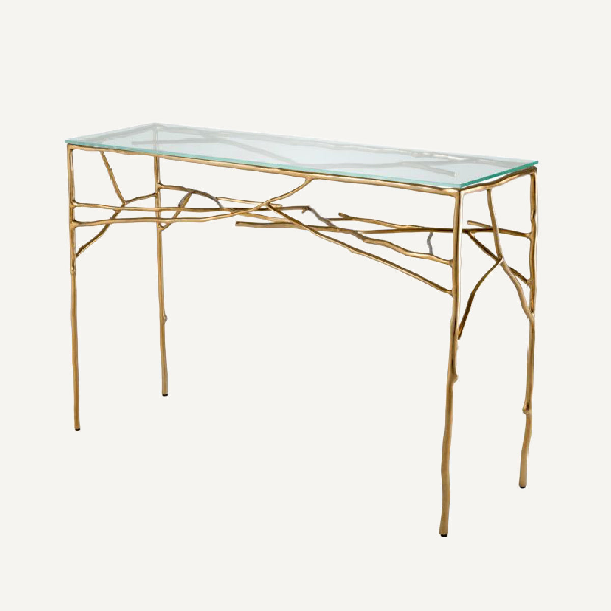 Console dorée en verre transparent | Eichholtz Antico | REMO-HOME, mobilier et décoration d'intérieur