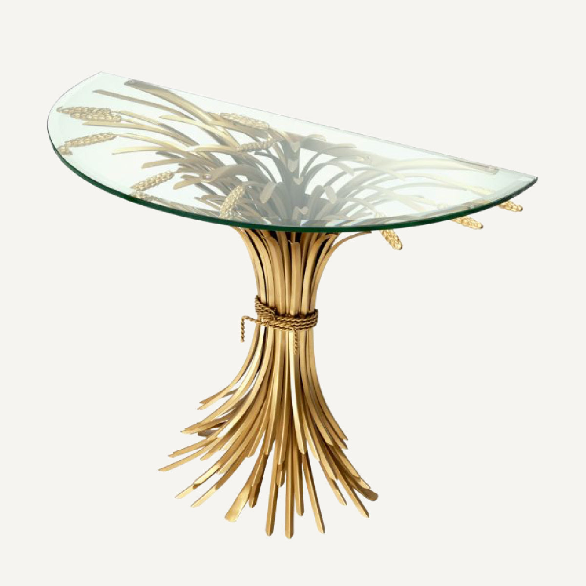 Console dorée en verre transparent | Eichholtz Bonheur | REMO-HOME, mobilier et décoration d'intérieur