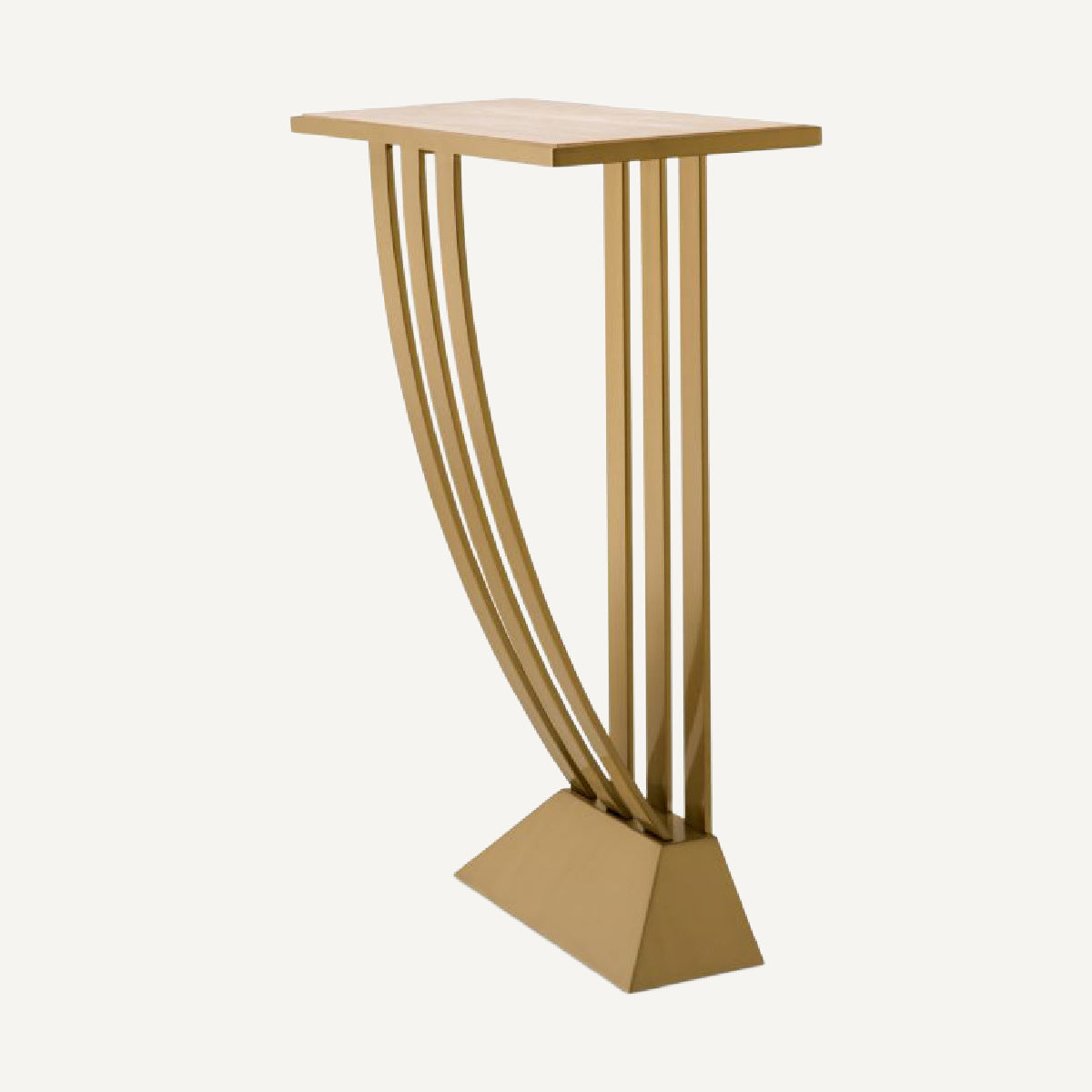 Console en laiton brossé et travertin | Eichholtz Beau Deco | REMO-HOME, mobilier et décoration d'intérieur