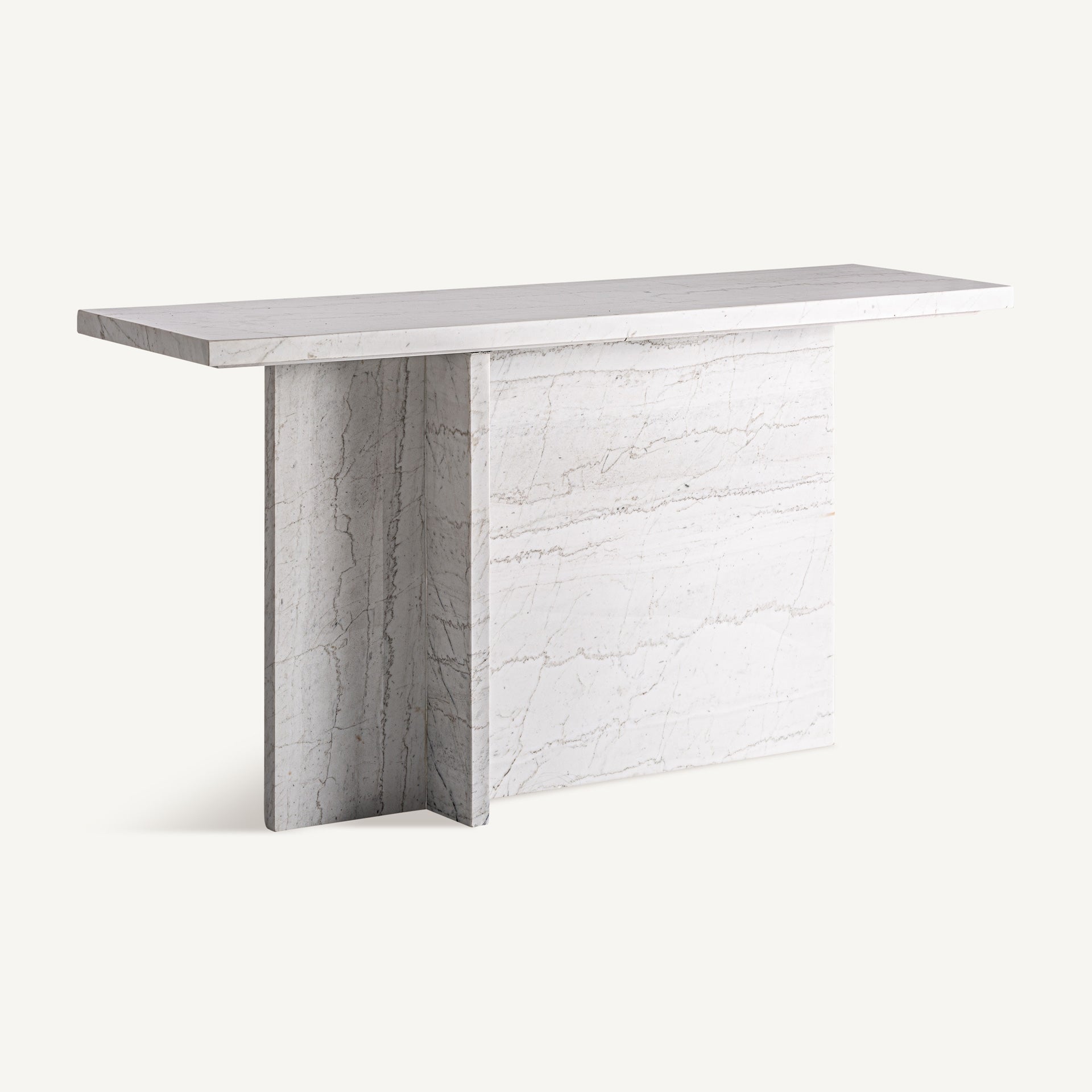 Console en marbre blanc cassé | VICAL Khat | REMO-HOME, mobilier design et décoration d'intérieur