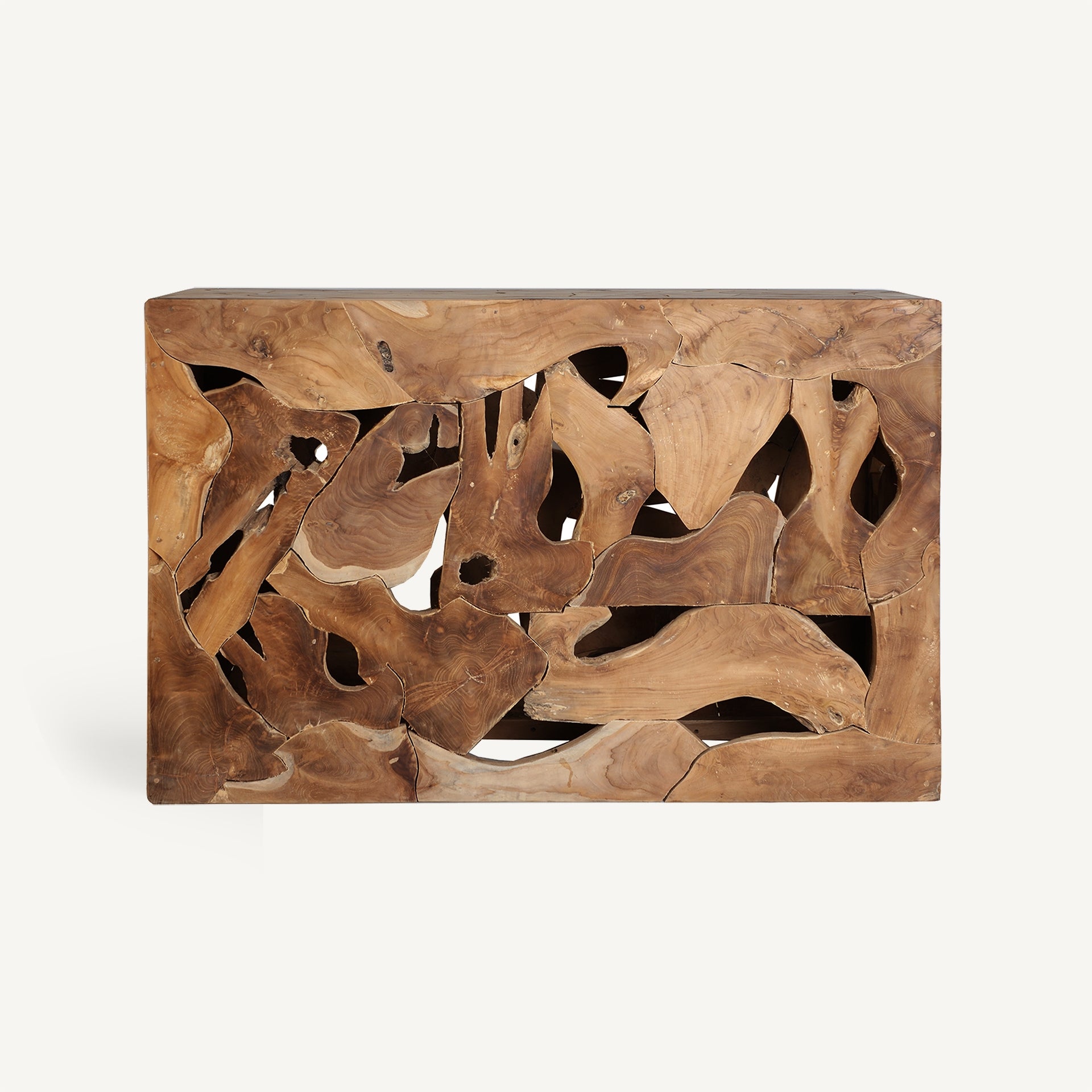 Console en teck ethnique sculpté | VICAL Urama | REMO-HOME, mobilier design et décoration d'intérieur