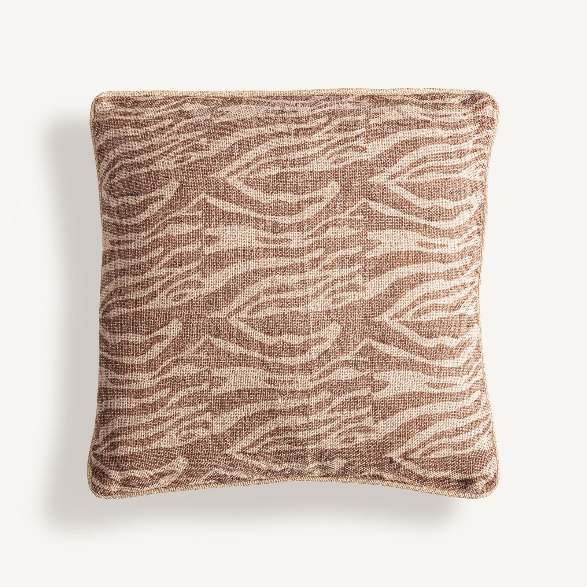 Coussin jute beige et marron | VICAL Geb | REMO-HOME, mobilier design et décoration d'intérieur