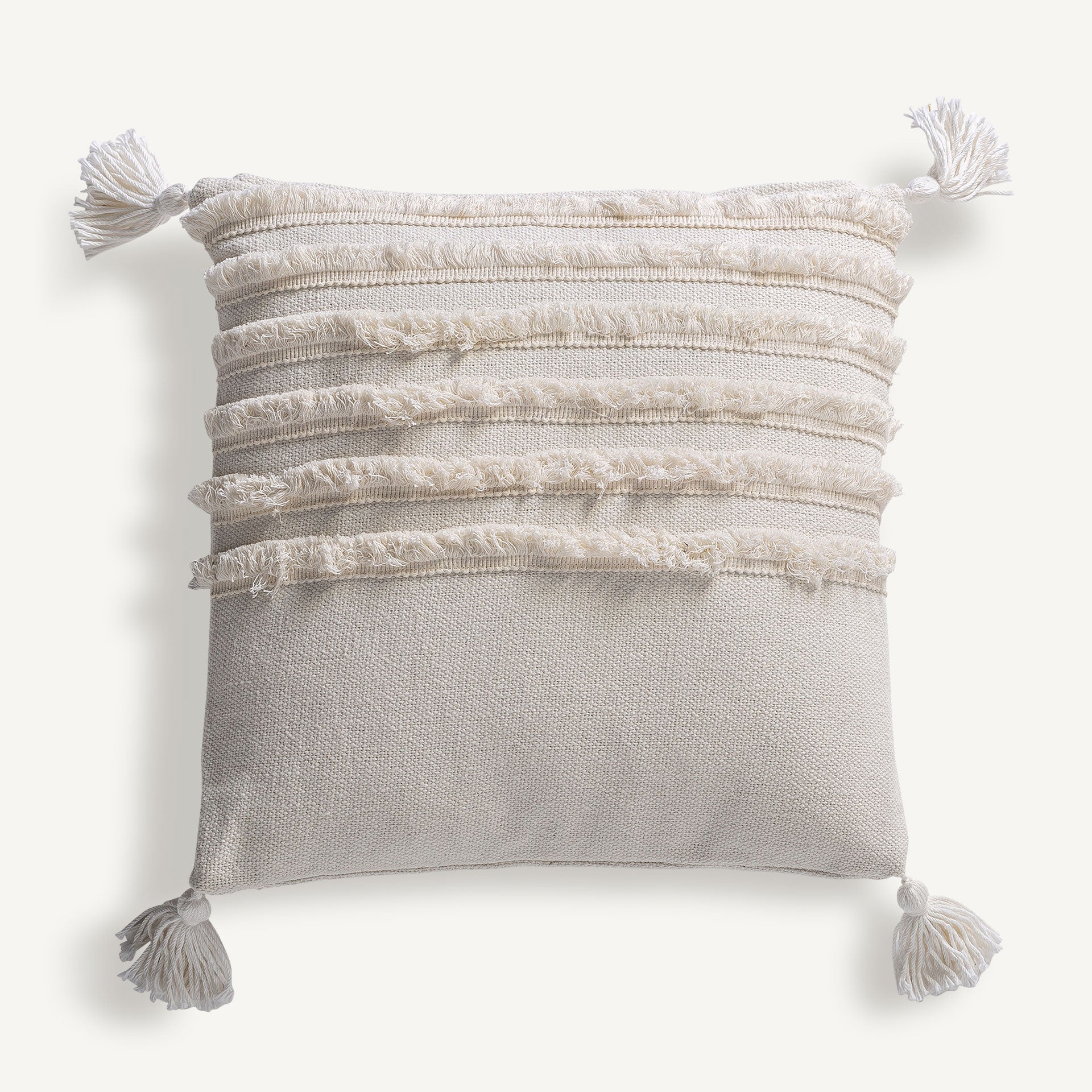 Coussin carré coton blanc | VICAL Zahara | REMO-HOME, mobilier design et décoration d'intérieur