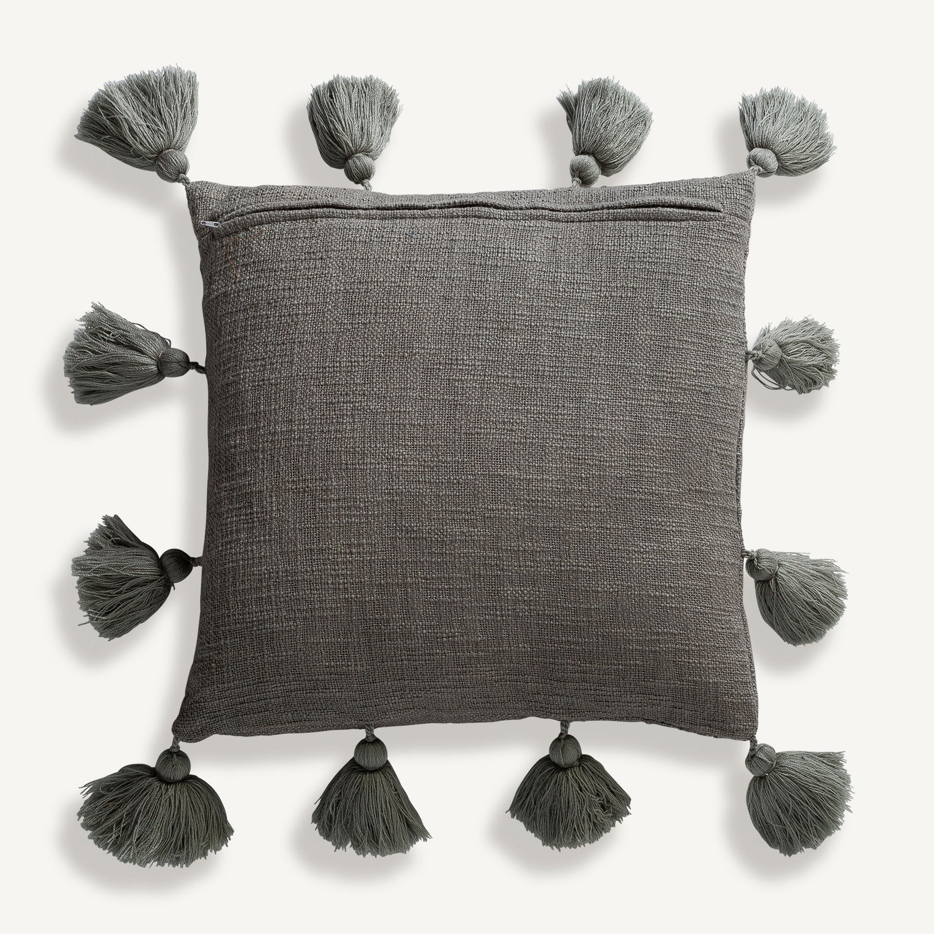 Coussin carré coton gris | VICAL Tatis | REMO-HOME, mobilier design et décoration d'intérieur