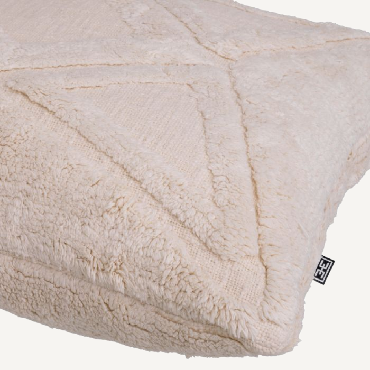Coussin carré en coton blanc cassé | Eichholtz Malua L | REMO-HOME, mobilier et décoration d'intérieur