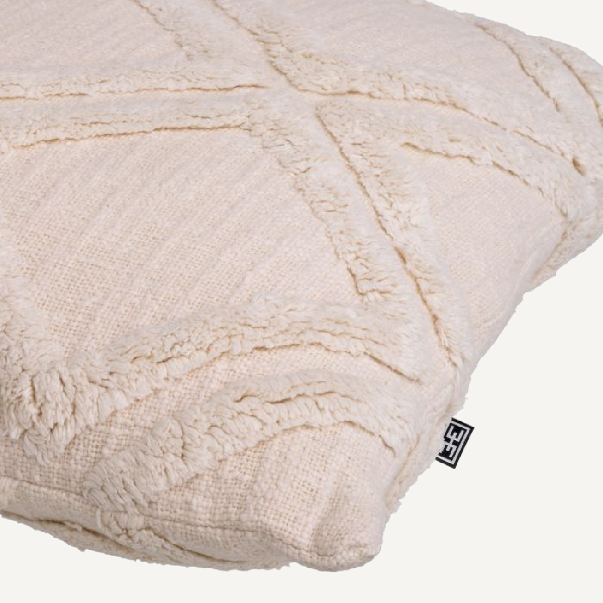 Coussin carré en coton blanc cassé | Eichholtz Maris L | REMO-HOME, mobilier et décoration d'intérieur