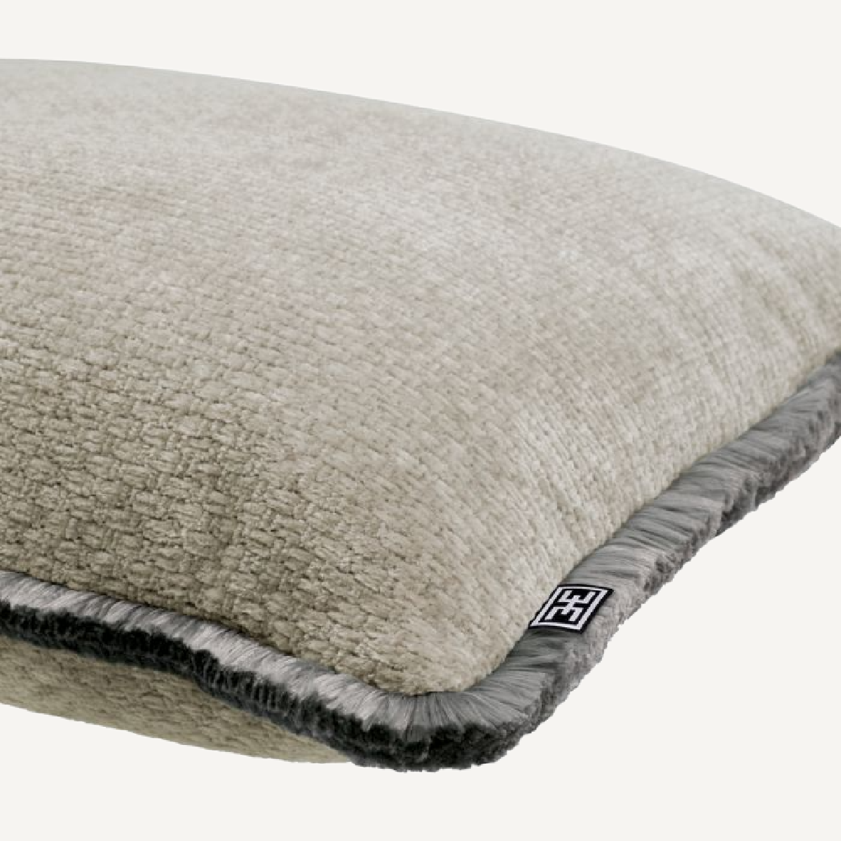 Coussin carré en tissu gris | Eichholtz Paia L | REMO-HOME, mobilier et décoration d'intérieur