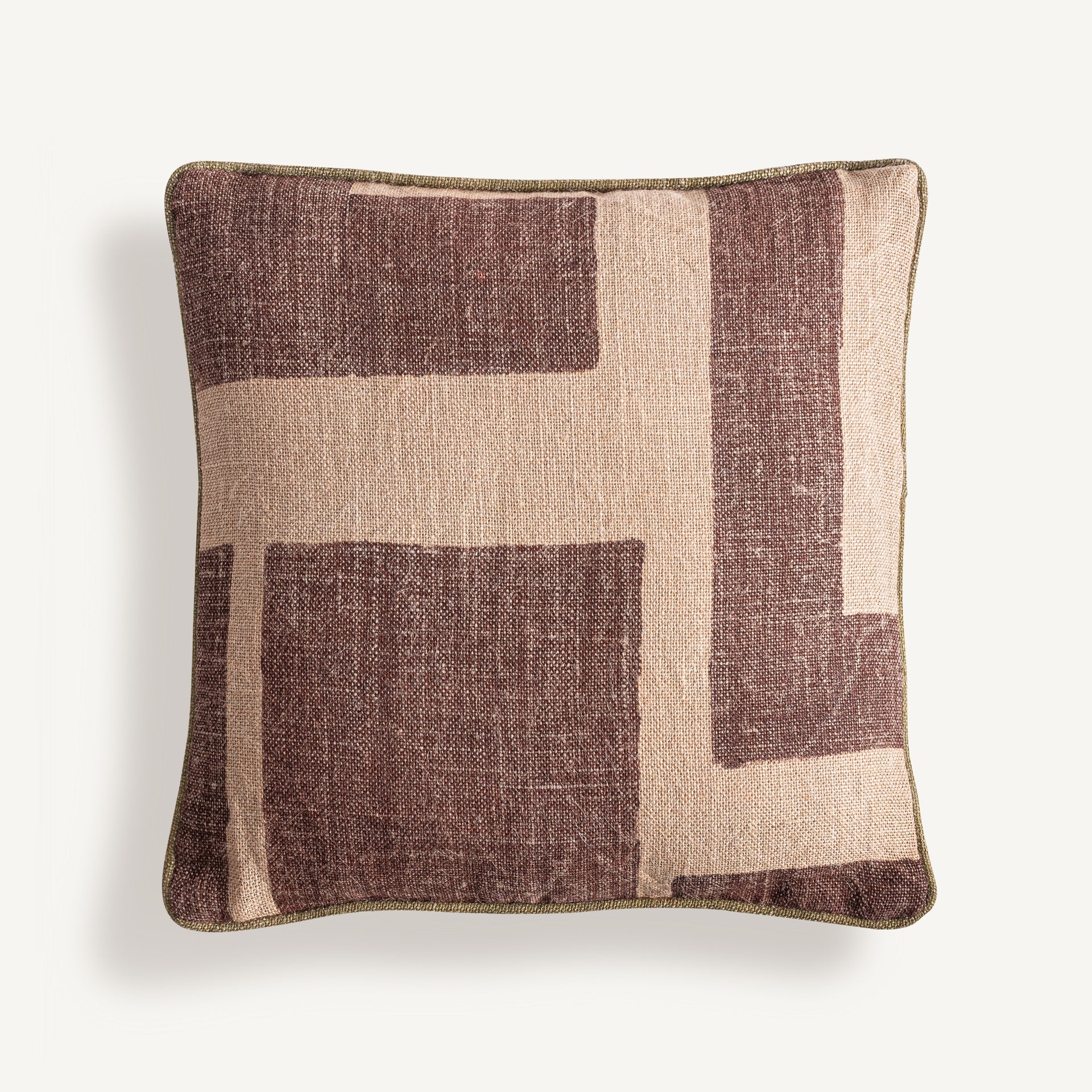 Coussin carré jute naturel | VICAL Amun | REMO-HOME, mobilier design et décoration d'intérieur