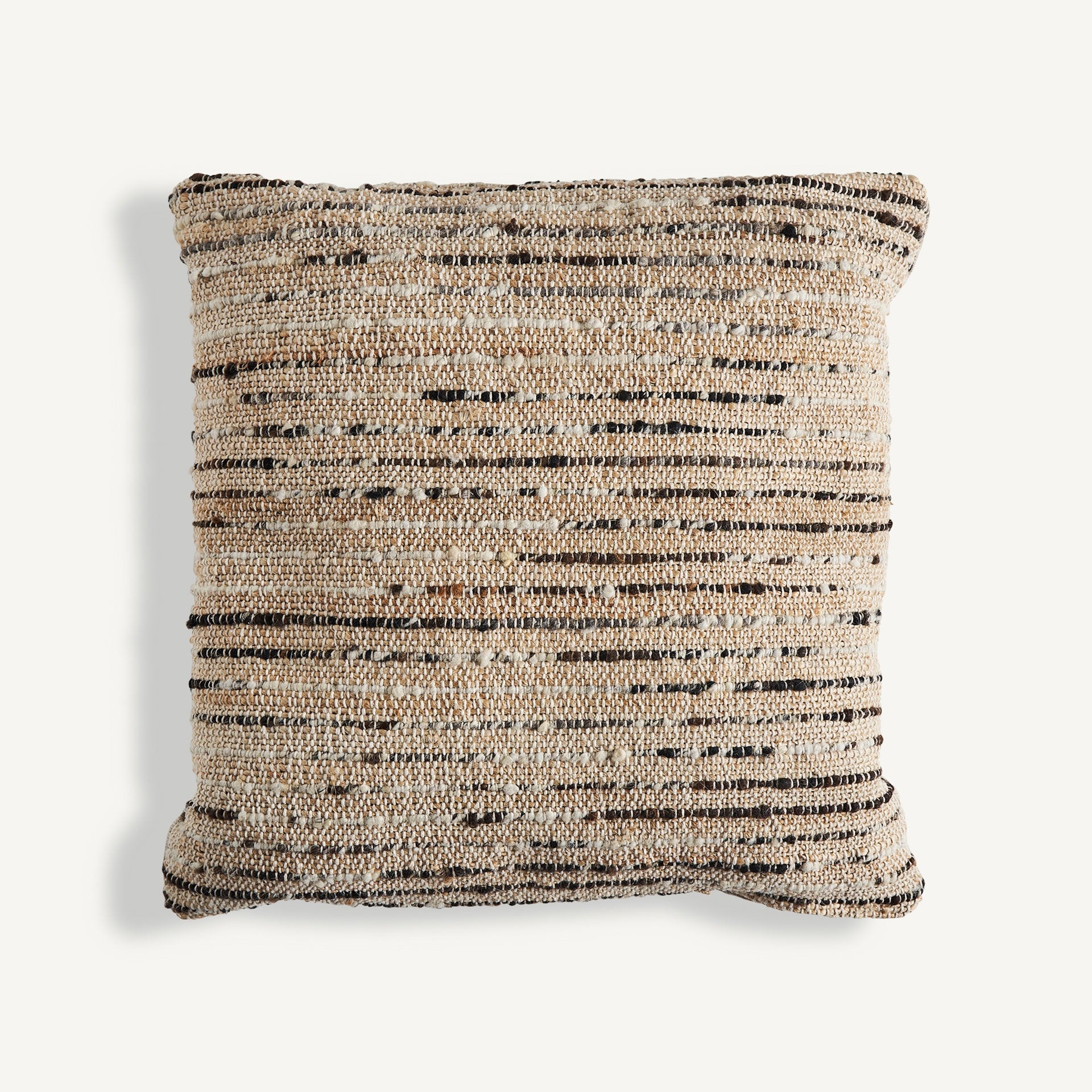 Coussin carré laine jute coton tons clairs | VICAL Mittet | REMO-HOME, mobilier design et décoration d'intérieur