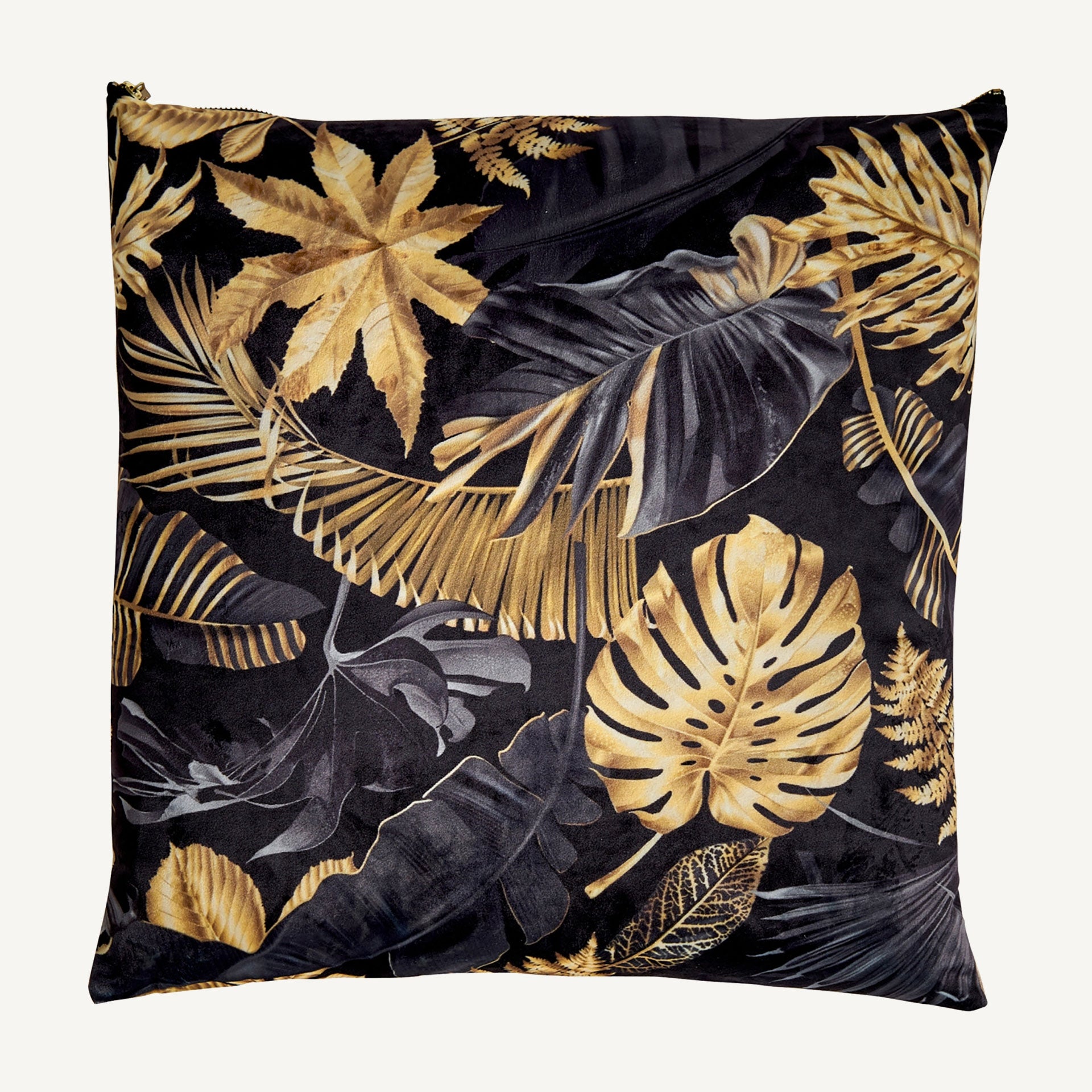 Coussin carré velours noir et doré | VICAL Arsen | REMO-HOME, mobilier design et décoration d'intérieur