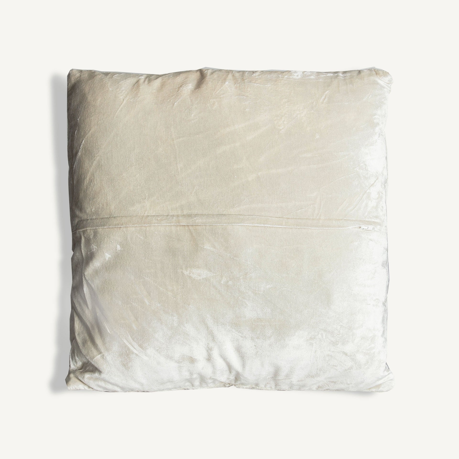 Coussin carré viscose coton blanc cassé | VICAL Ahren | REMO-HOME, mobilier design et décoration d'intérieur