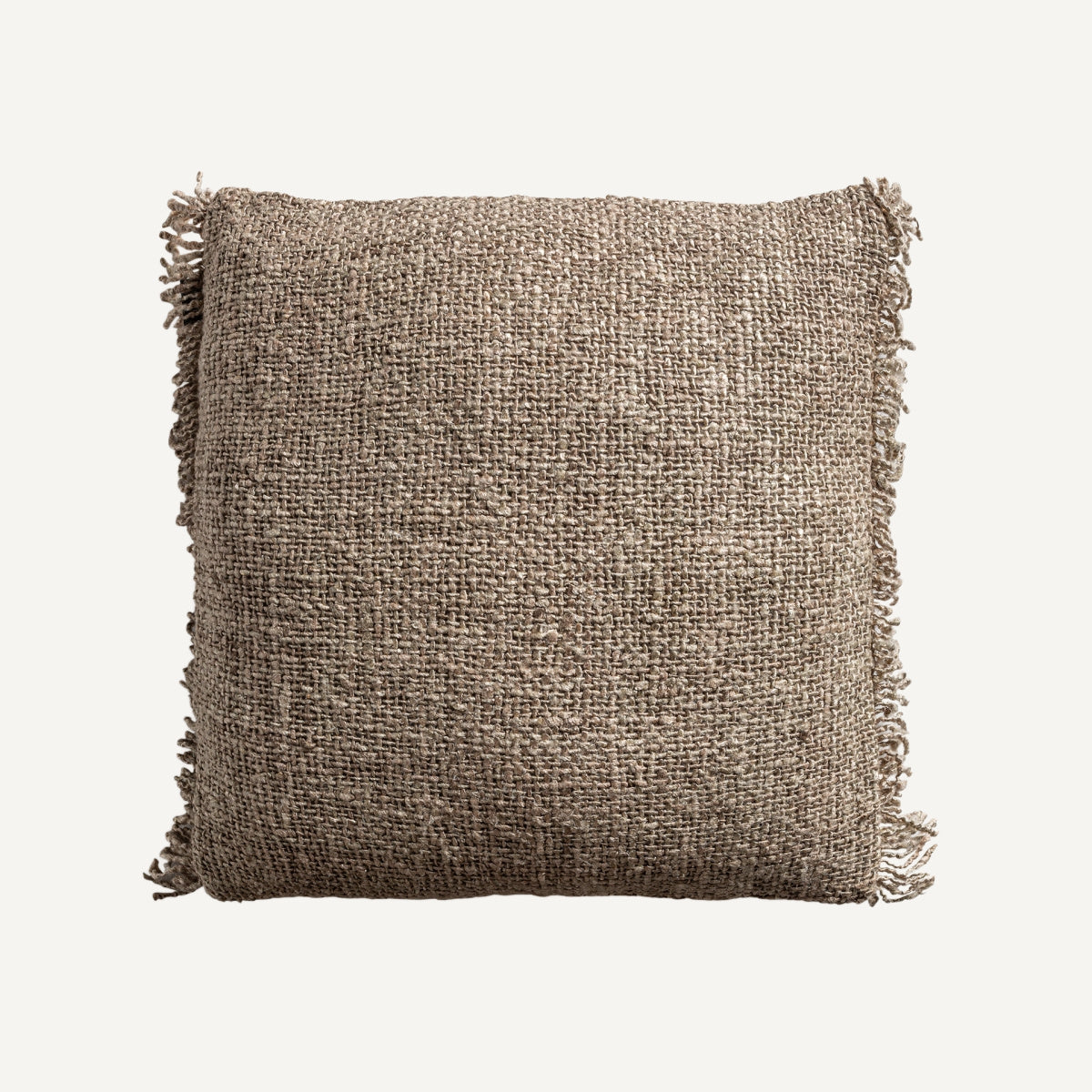 Coussin carré en coton beige | VICAL Edgar | REMO-HOME, mobilier design et décoration d'intérieur